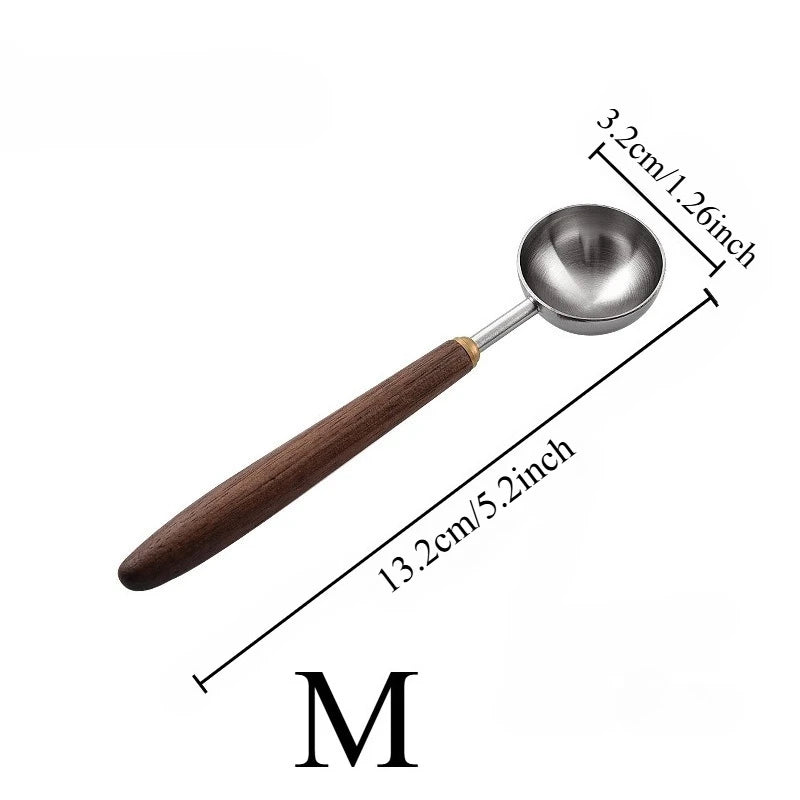 25ml Walnut Wood Coffee Measuring Spoon – Stainless Steel Coffee Measuring Spoon Axl M-1PC