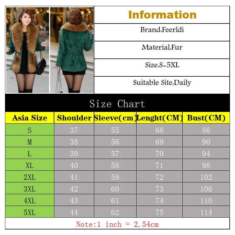 Women's Faux Mink Fur Coat – Slim Fox Collar Winter Jacket Faux Fur Coat Axl