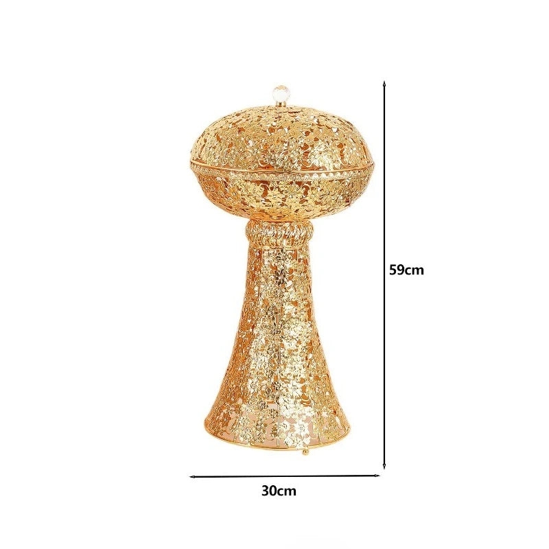 Luxury Gold Metal Incense Burner – Retro Aroma Censer Ornament Incense Burner Axl Aromatherapy Stove