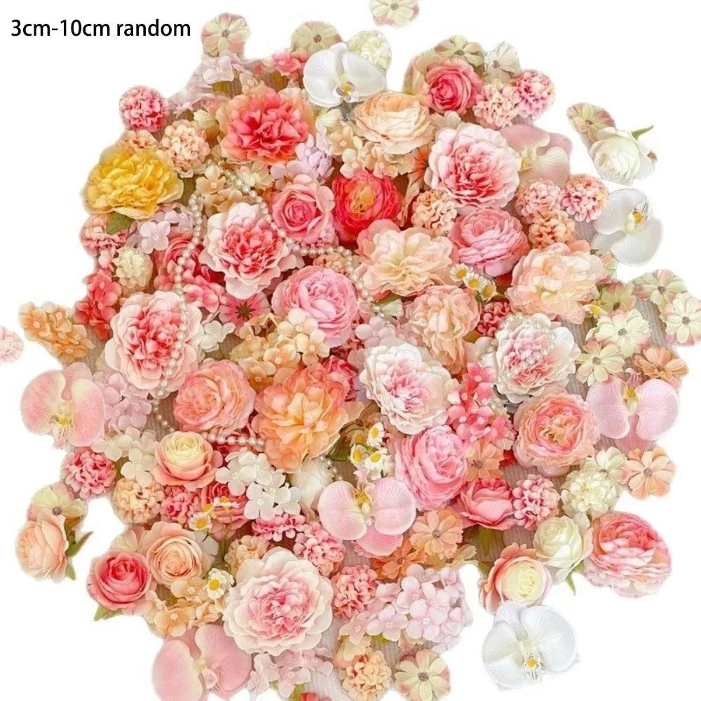 20-Piece Mini Artificial Silk Flowers – DIY Wreath & Home Decor Artificial Flower Heads Axl