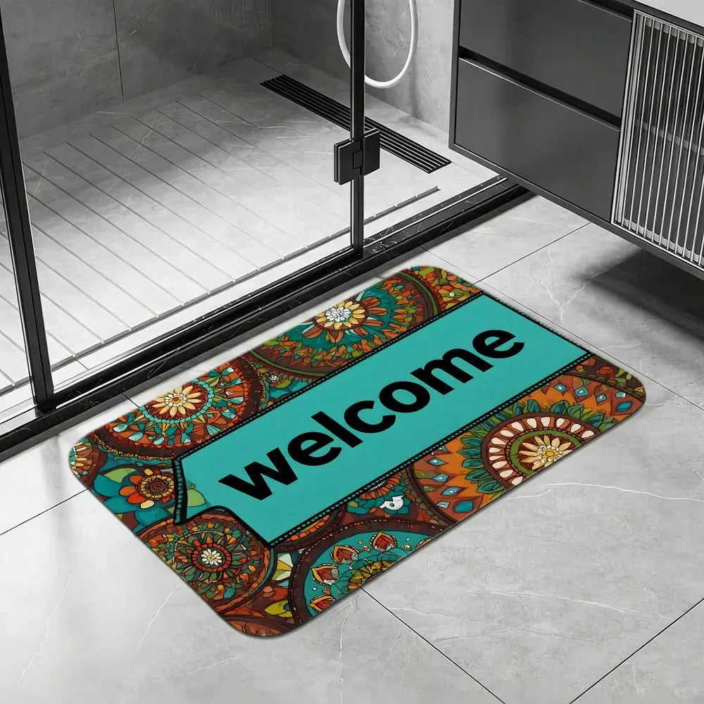 Diatomite Bath Mat – Quick Dry Anti-Slip Floor & Door Mat Bath & Floor Mat Axl White4 40x60cm