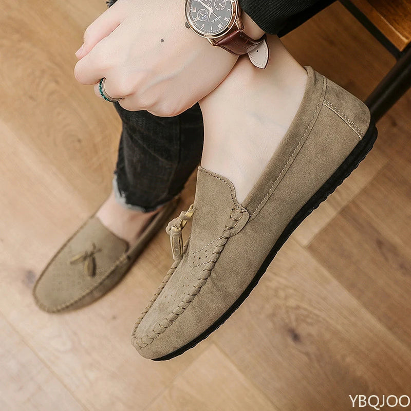 Men's Slip-On Loafers – Lightweight PU Leather Driving Flats Men's Slip-On Loafers Axl