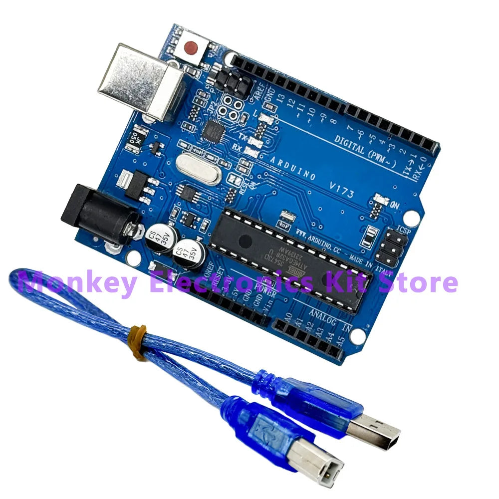 Arduino UNO R3 CH340G MEGA328P 16MHz Development Board + USB Microcontroller Dev Board Axl R3 Moule and USB