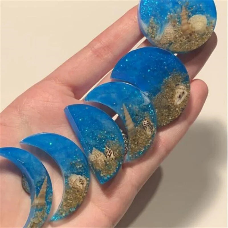 Star Sun Moon Silicone Resin Molds – DIY Jewelry & Craft Kit Silicone Craft Mold Axl