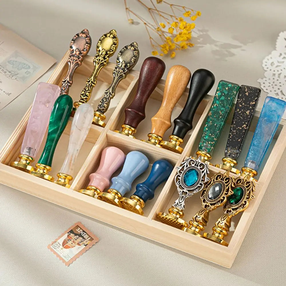 Wax Seal Stamp Handle – Resin & Metal for Invitations & Crafts Wax Seal Stamp Handle Axl