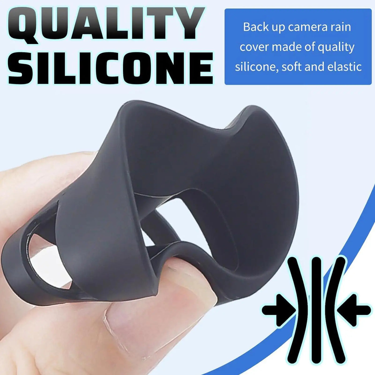 Silicone Backup Camera Rain Cover – Universal Car Truck RV Camera Rain Cover Axl
