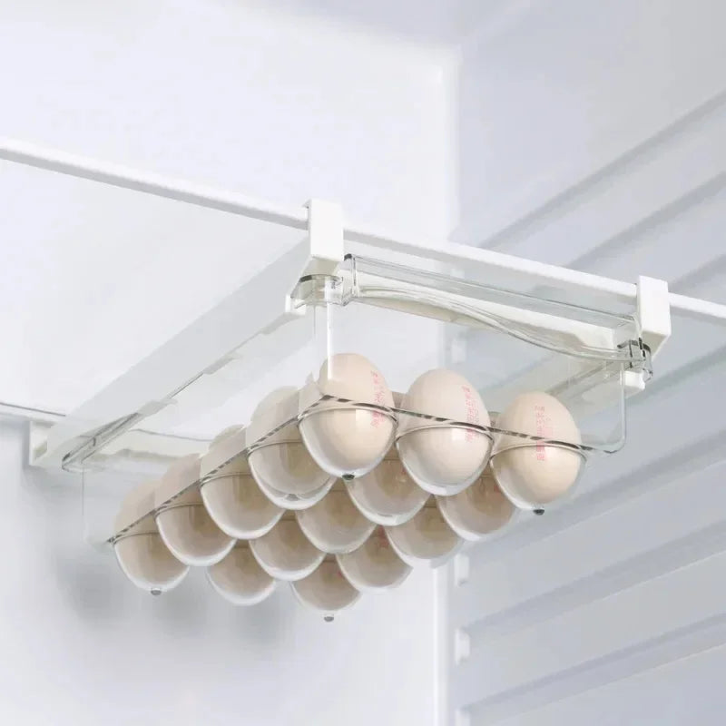 Sliding Drawer Fridge Organizer with Hanging Shelf Bracket Fridge Storage Organizer Axl
