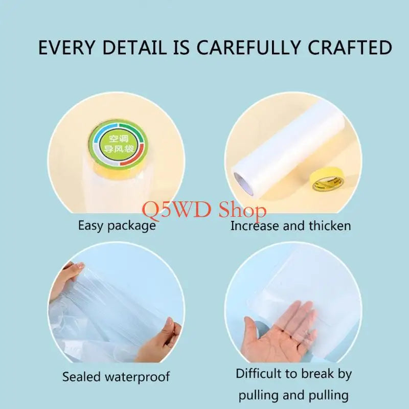 Air Conditioner Deflector Sleeve 5m–25m | AC Airflow Bag AC Deflector Sleeve Axl