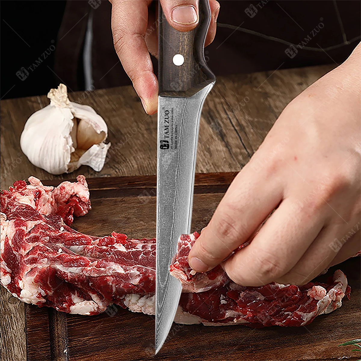 TAMZUO 67-Layer Damascus Steel Chef Knife | Japanese Kitchen Knife Damascus Chef Knife Axl