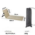 Foldable Camping Floor Chair with Backrest – Garden & Picnic Foldable Outdoor Chair Axl Khaki