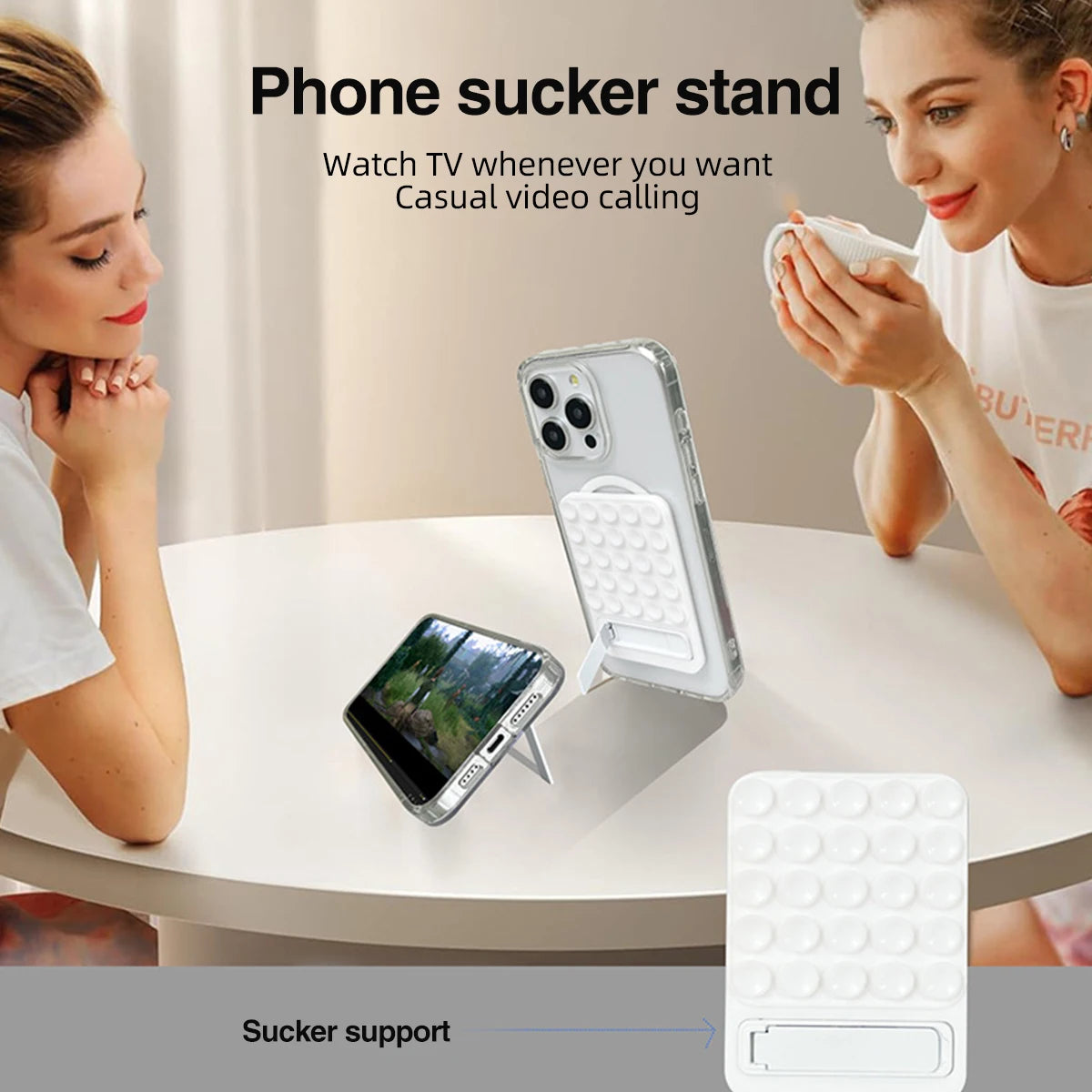 Silicone Suction Cup Phone Holder – Anti-Slip Wall Mount Pad Phone Wall Mount Axl