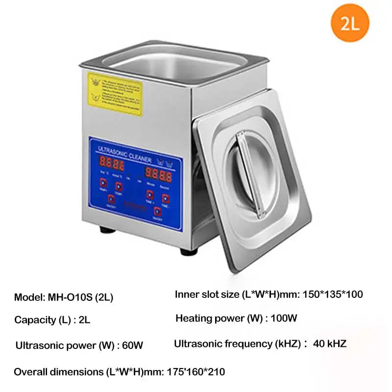 BALASHOV 40kHz Ultrasonic Cleaner 2L & 6L – Jewelry & Watch Ultrasonic Cleaner Axl 2L 60W US