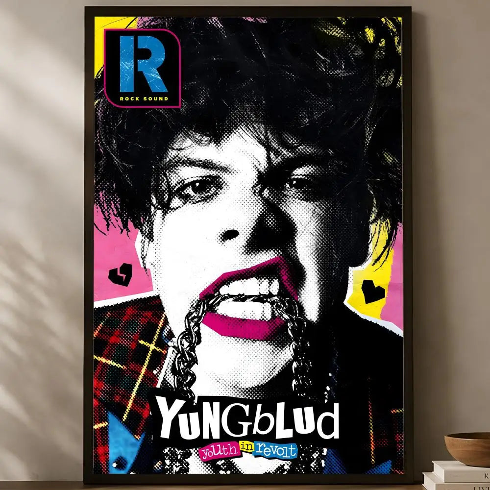 Yungblud HD PVC Self-Stick Wall Poster – Waterproof Decor