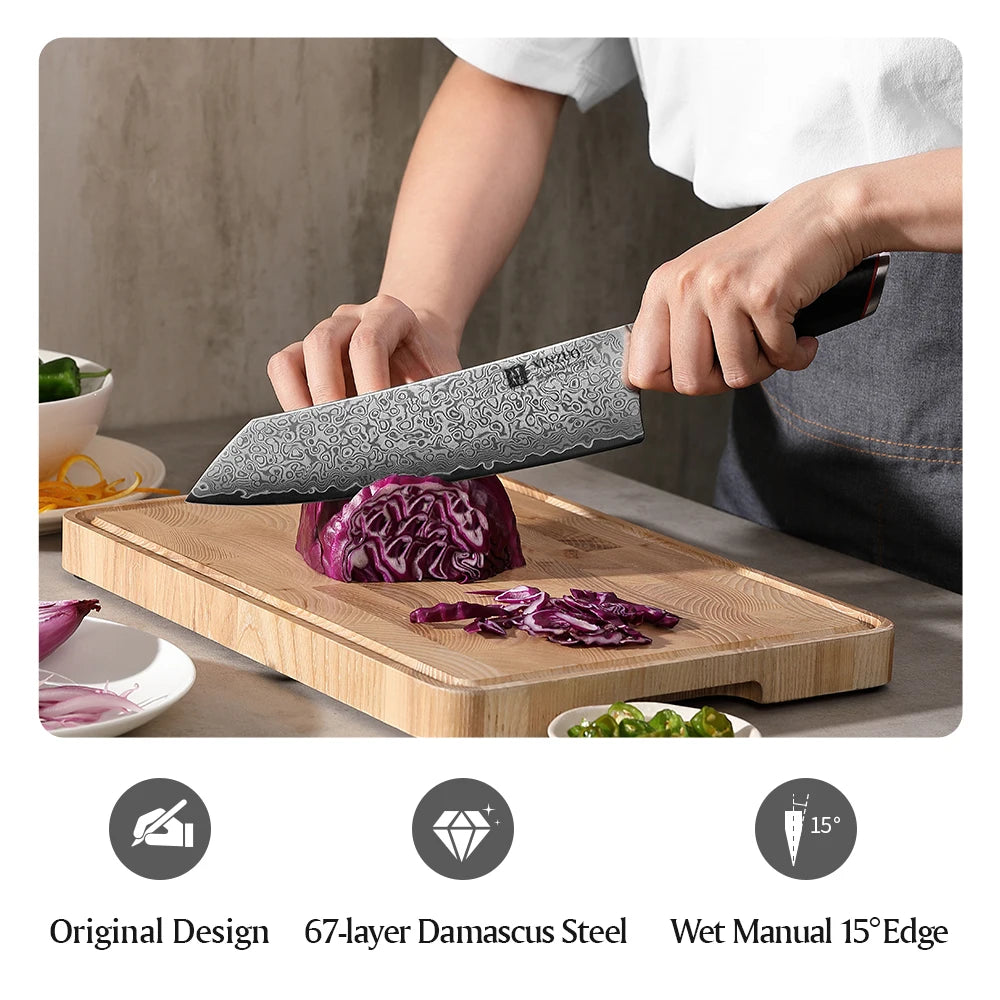 XINZUO 8.5" Gyuto Chef Knife – 67-Layer Damascus Steel Damascus Chef Knife Axl
