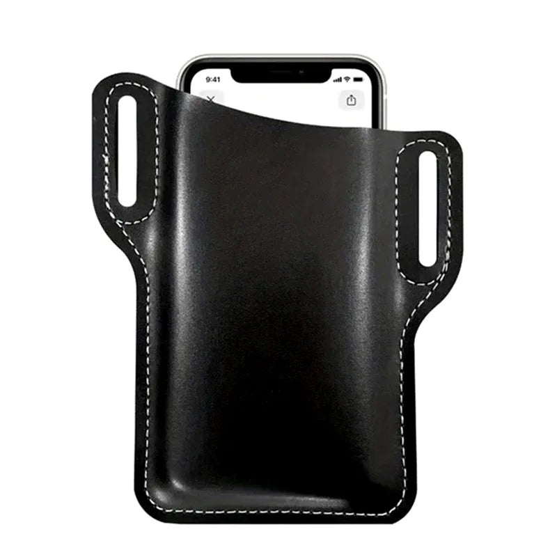 PU Leather Phone Belt Bag – Universal Sports Waist Pack Sports Waist Bag Axl