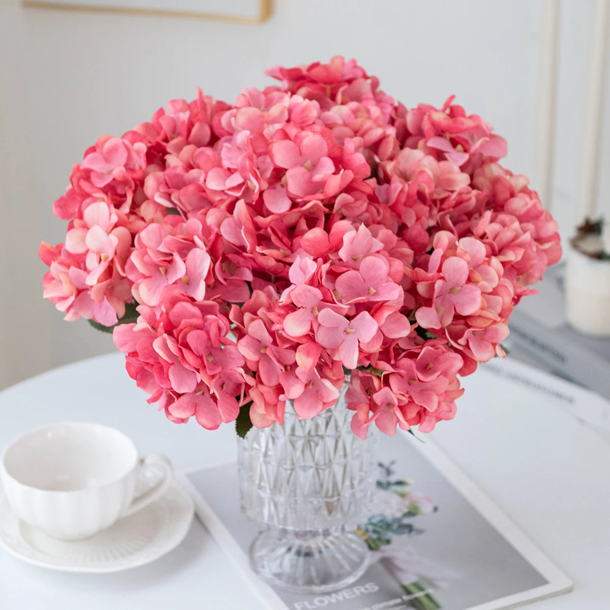 Silk Hydrangea Artificial Flowers – Wedding & Home Décor Artificial Flowers Axl