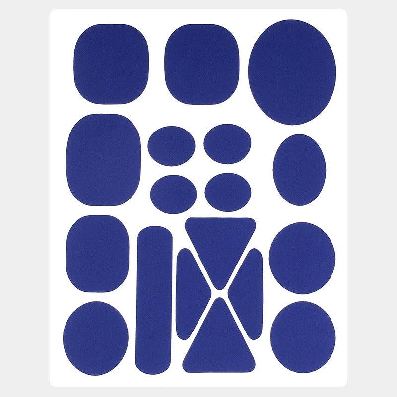 Self-Adhesive Nylon Repair Patches – Assorted Colors & Shapes Fabric Repair Patches Axl blue1