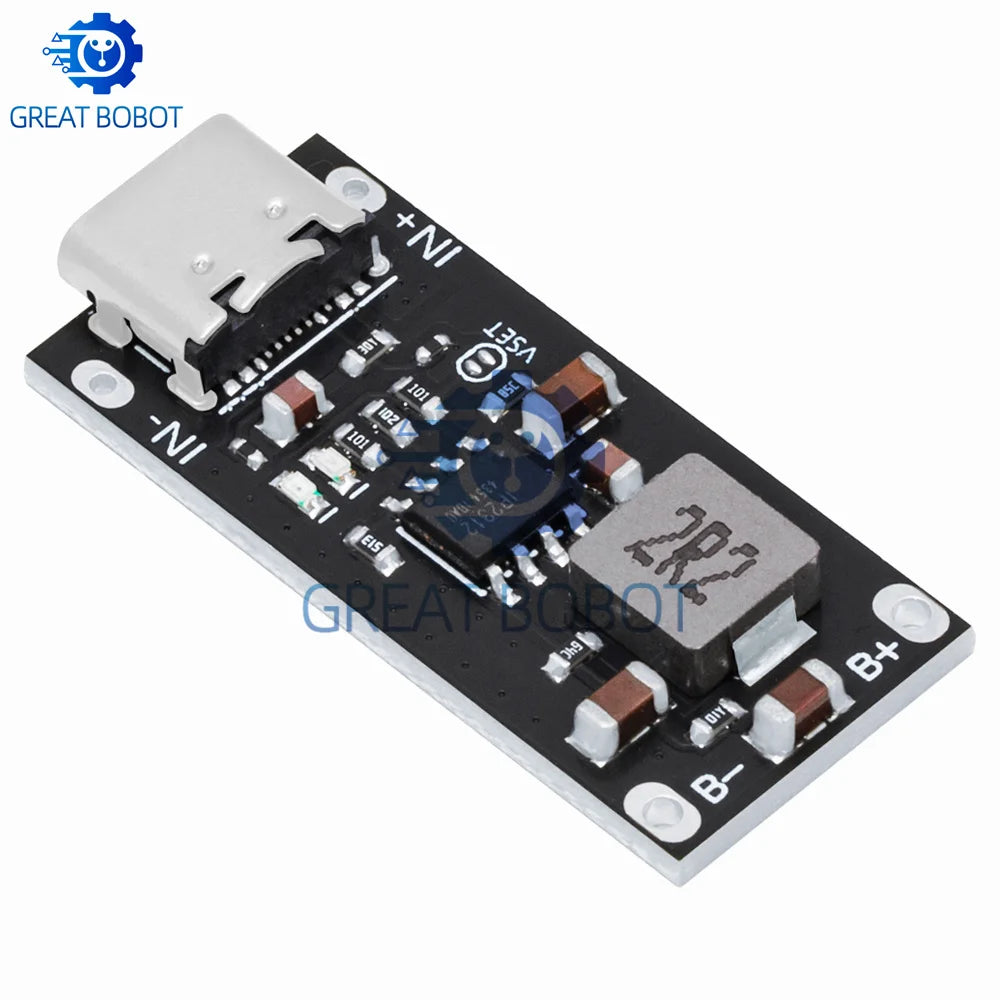 IP2312 USB-C 3A Fast Charging Board – 5V to 4.2V Li-Po Module Battery Charging Module Axl