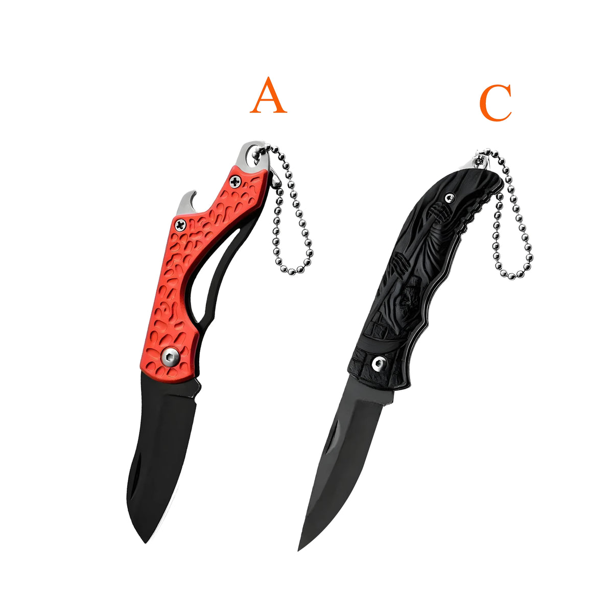 Stainless Steel Folding Paring Knife – Portable Kitchen Knife Folding Paring Knife Axl Knife-AC-2PCS