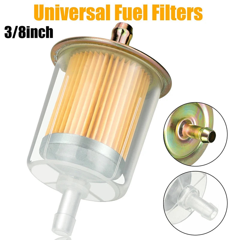 Universal 3/8" Inline Fuel Filter – Cars, Motorcycles & RVs Inline Fuel Filter Axl