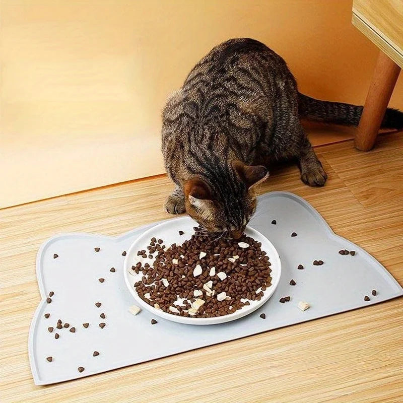 Waterproof Silicone Pet Feeding Mat – Anti-Slip Food Pad Cats Dogs Pet Feeding Mat Axl