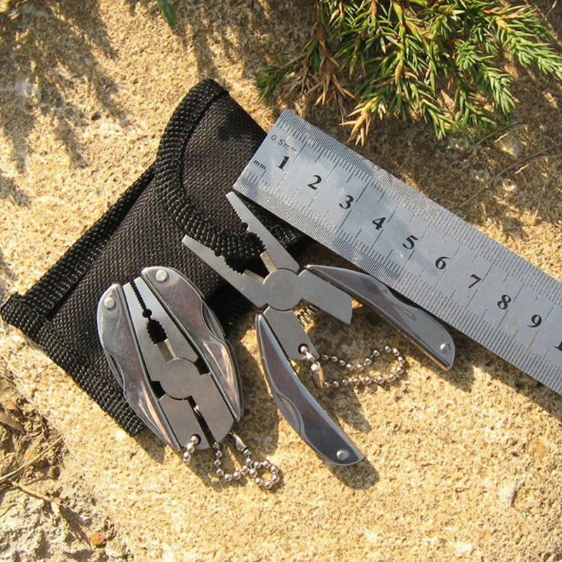 Mini Stainless Steel Multitool Pliers – Keychain Pocket EDC Multitool Pliers Axl