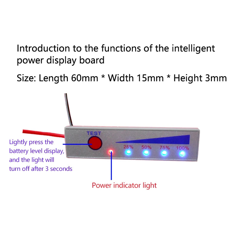 Li-ion Li-Po Battery Capacity Indicator 1S–5S LED Tester Battery Indicator Module Axl 4S Lithium 16.8V