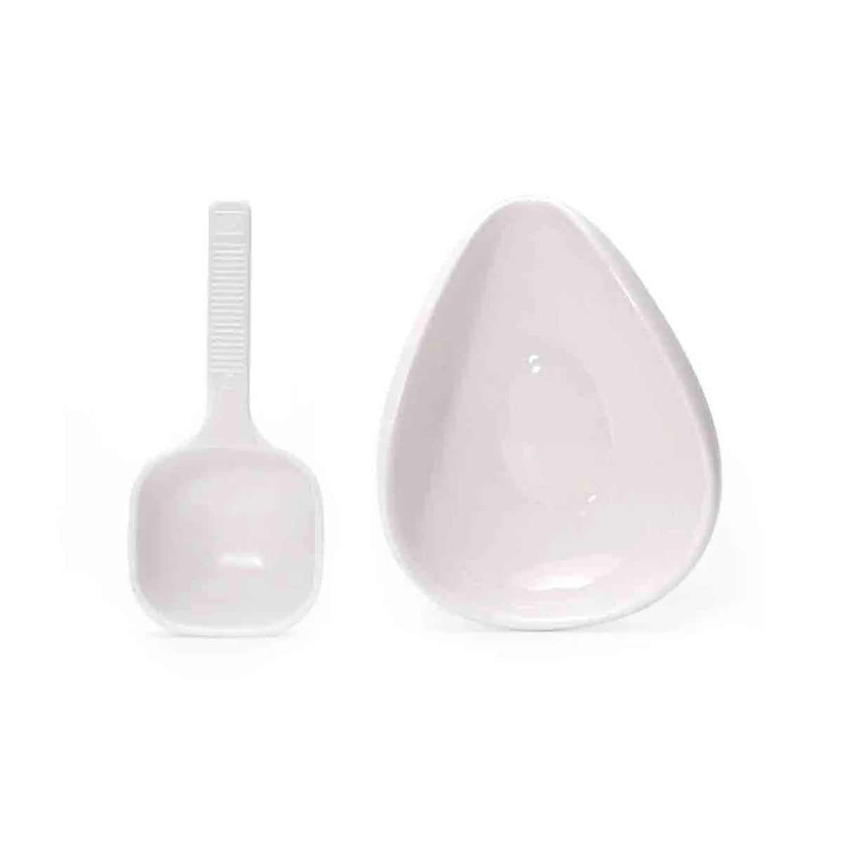 Leeseph Ceramic Coffee Dosing Cup & Spray Bottle Kit Coffee Dosing Kit Axl White Set of 2