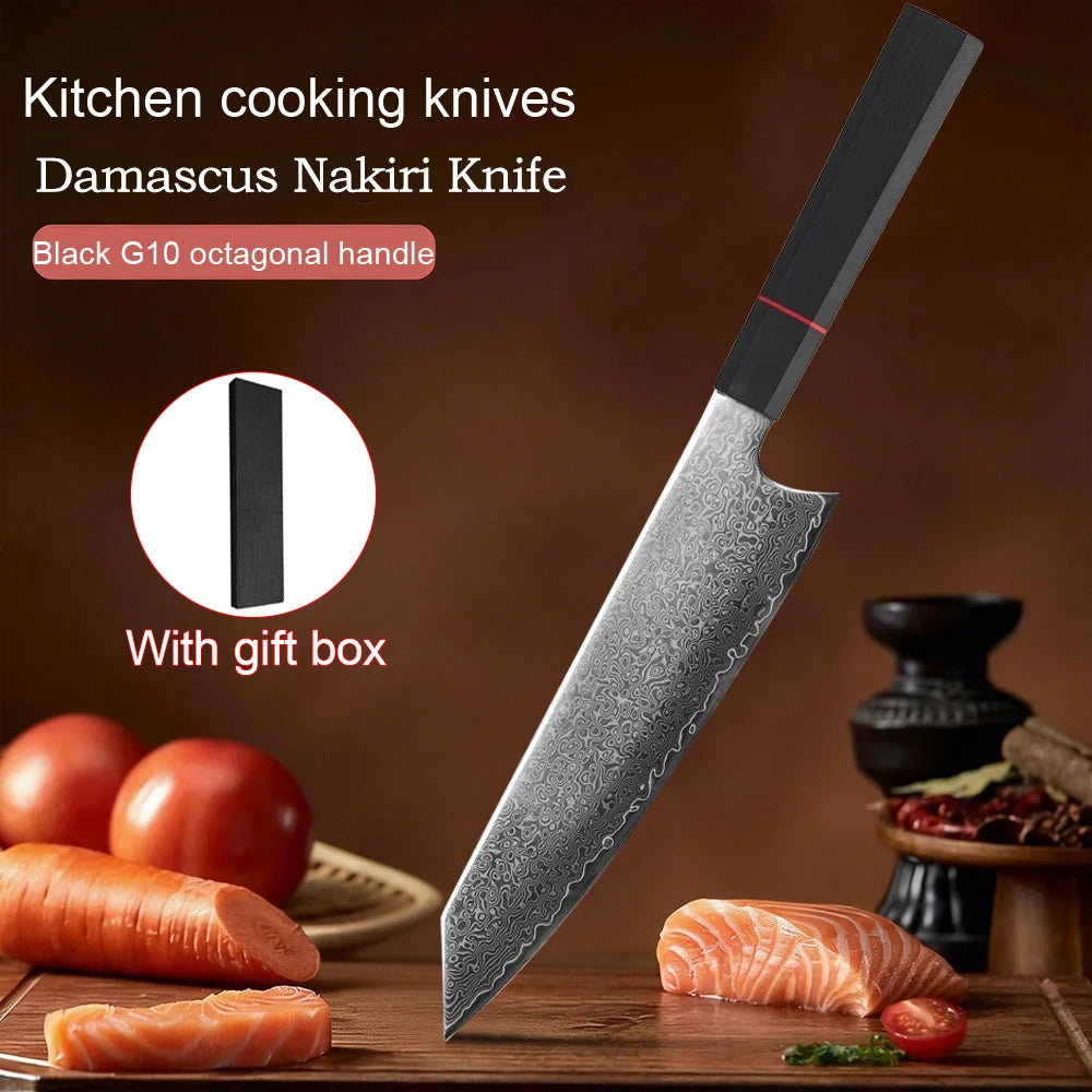 8-Inch Damascus Chef Knife – 67-Layer VG10 Japanese Kitchen Knife Damascus Chef Knife Axl