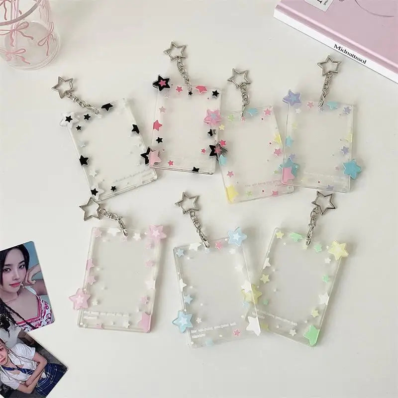 Star Photocard Holder 3 Inch – Acrylic Card Display Pendant Photocard Holder Axl