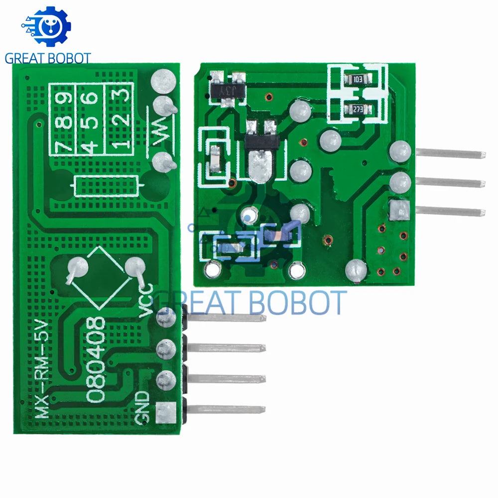 433MHz RF Transmitter & Receiver Module Kit for Arduino DIY RF Module Kit Axl