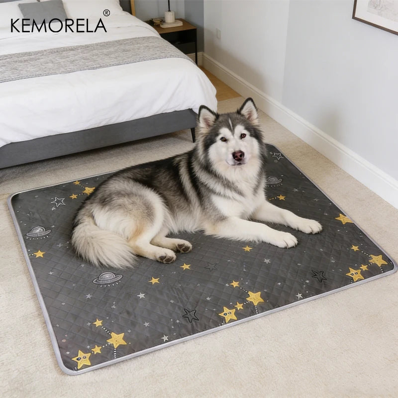 KEMORELA 2-Pack Washable Dog Training Mats | Reusable Pet Pad Dog Training Mat Axl