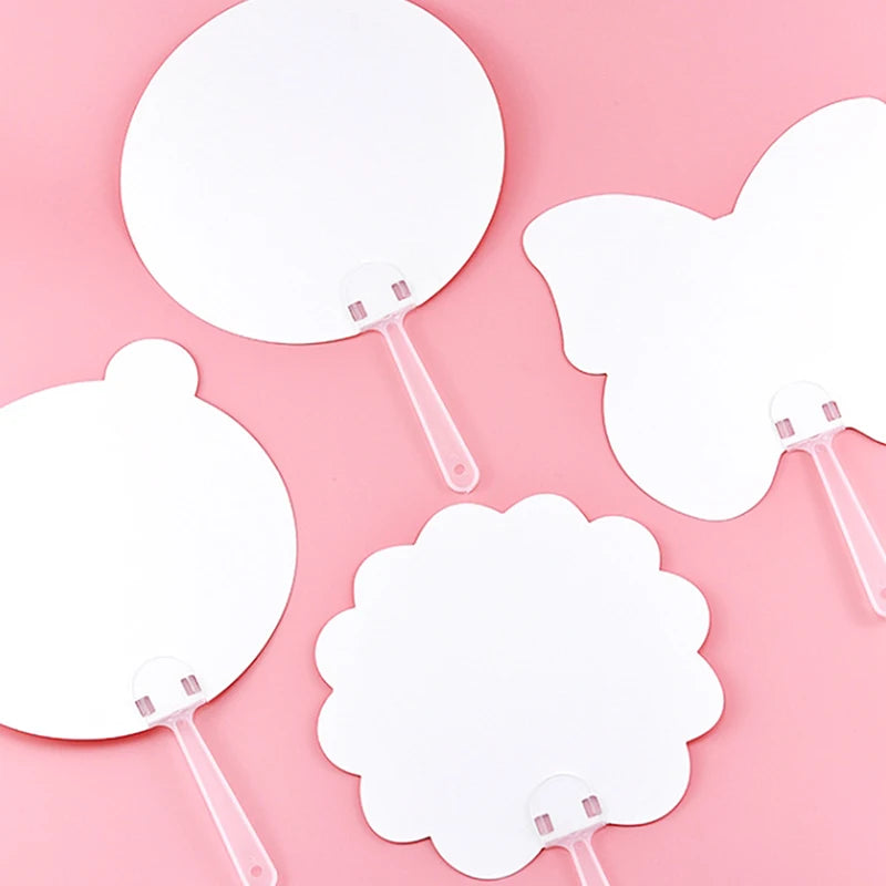 10-Pack Blank Round Hand Fans – DIY Craft, Dance & Wall Decor DIY Craft Fan Axl