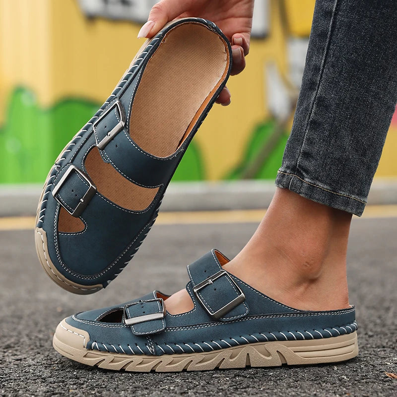 Women's Non-Slip Slip-On Casual Sandal Slippers | Indoor & Outdoor Slip-On Sandal Slippers Axl