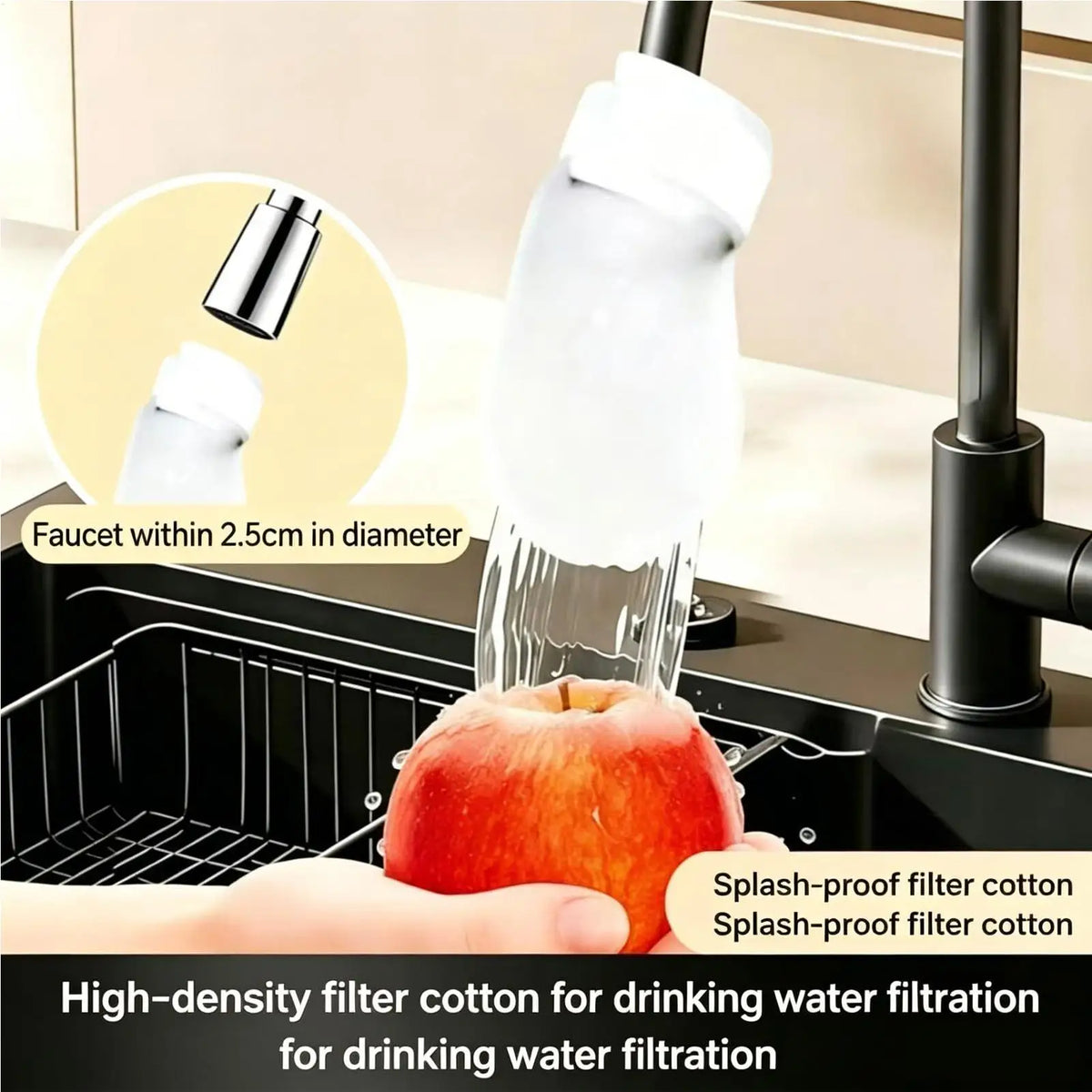 Universal Anti-Splash Faucet Filter Bags – 20 Pack Strainer Faucet Filter Bag Axl