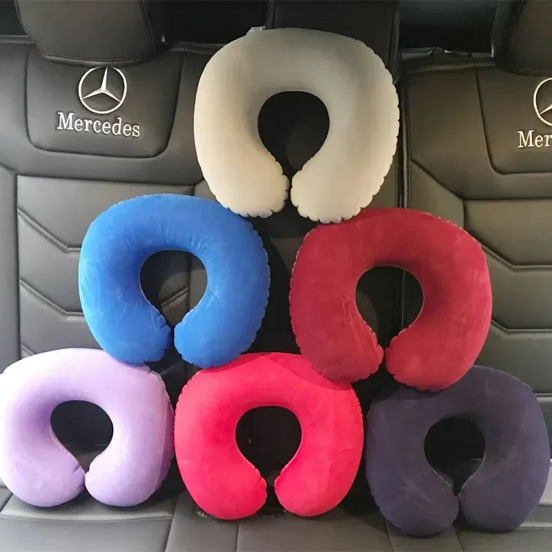 Inflatable U-Shape Travel Neck Pillow for Airplane & Car Travel Neck Pillow Axl