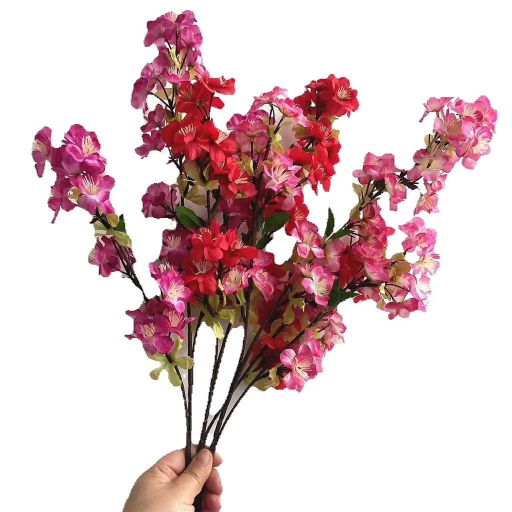 Silk Artificial Cherry Blossom Branch 67cm | Sakura Décor Artificial Flower Branch Axl