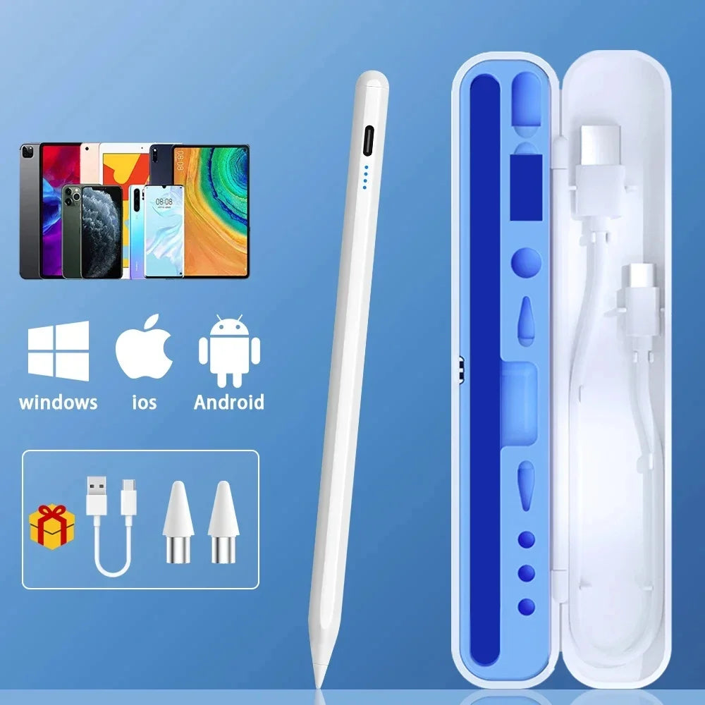 Universal Stylus Pen for iPad, Samsung & Android Tablets Tablet Stylus Pen Axl White-With Box