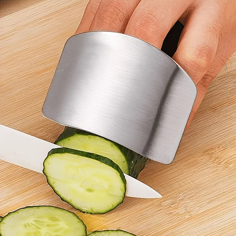 Stainless Steel Finger Guard – Kitchen Cutting Safety Tool Kitchen Safety Tool Axl