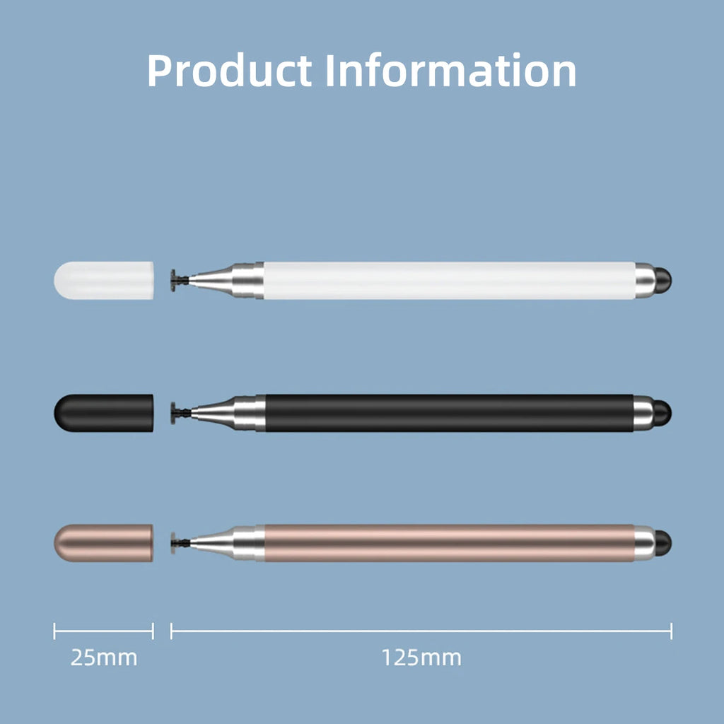 Universal 2-in-1 Stylus Pen for iPad, Android & Tablet Capacitive Stylus Pen Axl