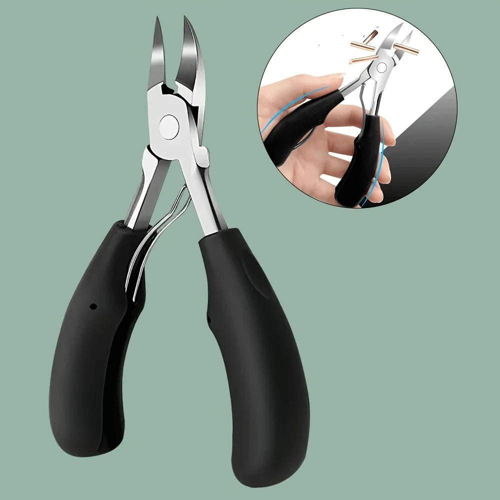 Professional Stainless Steel Nail Clipper Set – 1 or 7 Pcs Nail Clipper Set Axl Black B