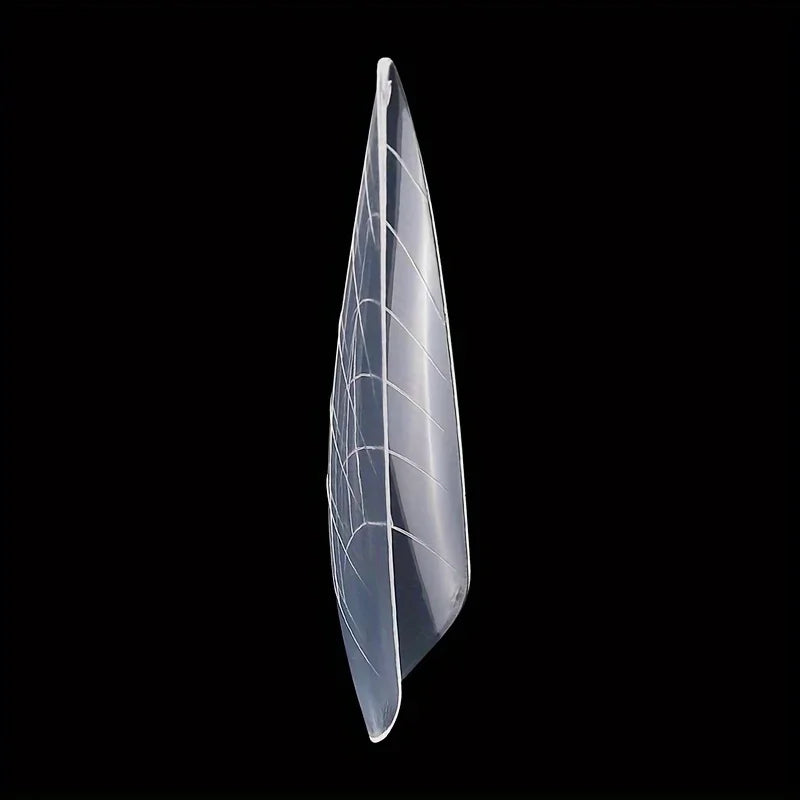 120Pcs Crystal Nail Extension Mold Tips with Scale | Box Set Nail Extension Molds Axl