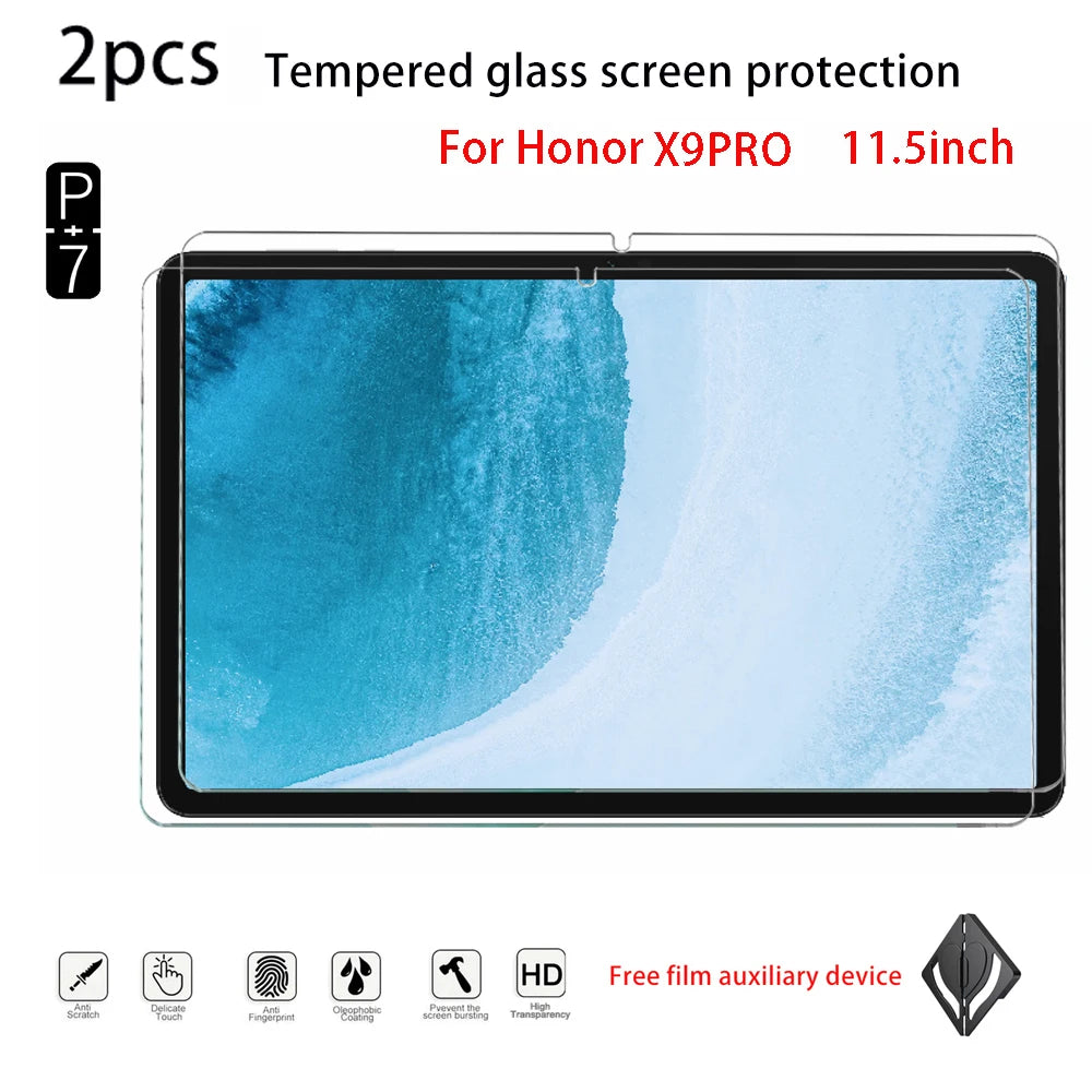 2-Pack Tempered Glass Screen Protector – Honor Pad X9/X10 11.5" Tablet Screen Protector Axl for Honor x9pro 11.5