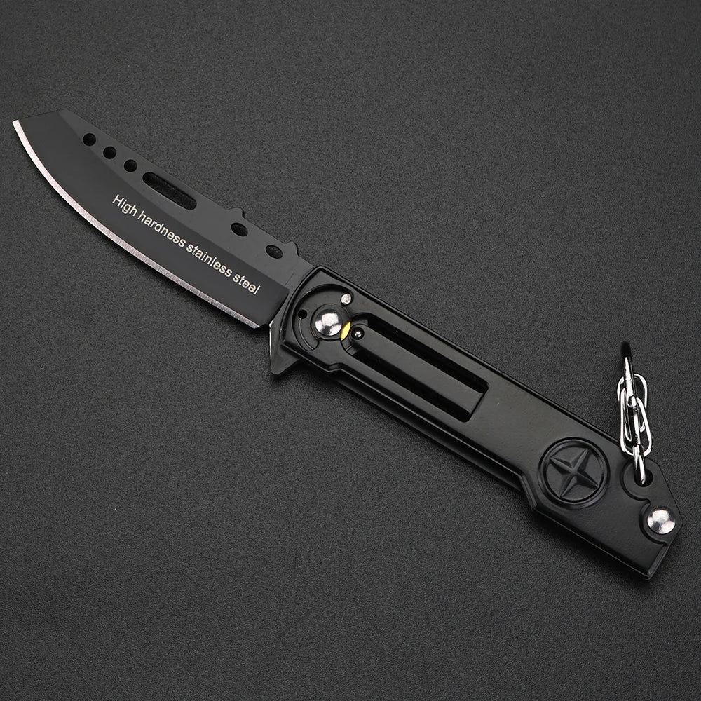XUAN FENG Folding Pocket Knife – Stainless Steel Keychain EDC Folding Pocket Knife Axl
