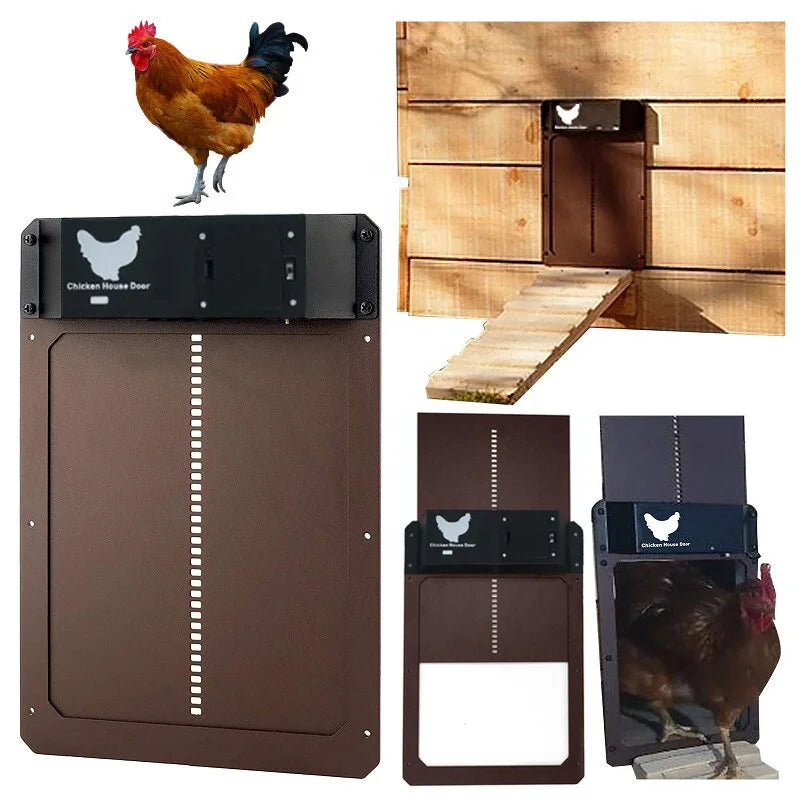 Automatic Chicken Coop Door Opener – Light Sensor Battery Powered Coop Door Opener Axl