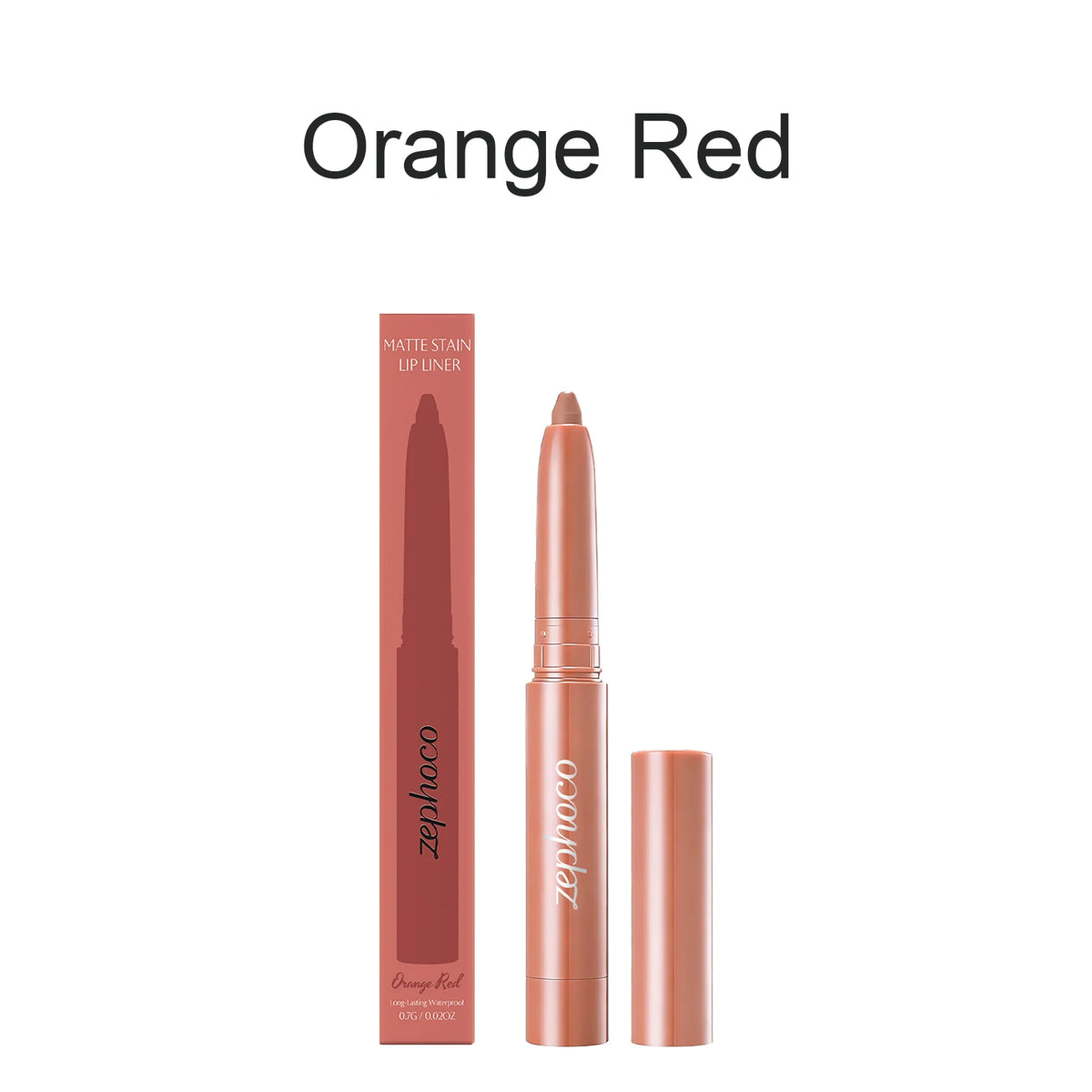 Matte Lip Liner Set – 3 Shades, Long-Lasting Color Lock Matte Lip Liner Axl Orange Red