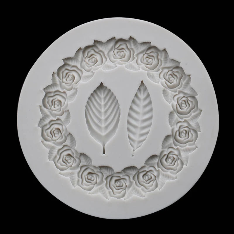 Rosette Leaf Silicone Mold – Cake, Chocolate & Resin DIY Silicone Baking Mold Axl