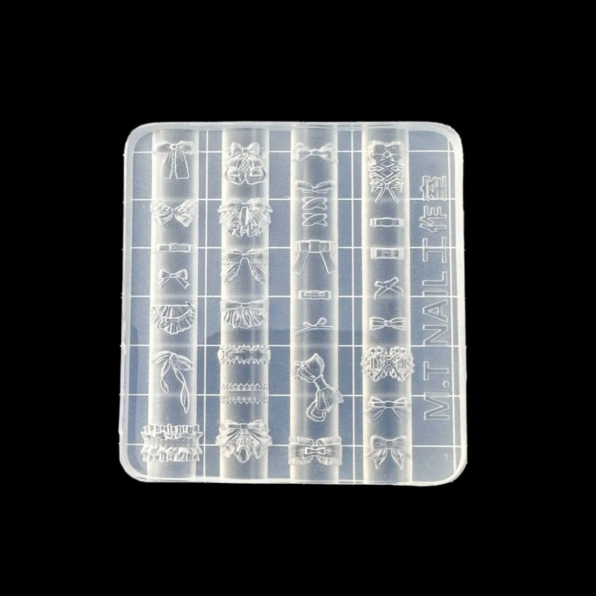 3D Silicone Nail Art Mold – Bowknot Flower Heart Lace DIY Nail Art Mold Axl
