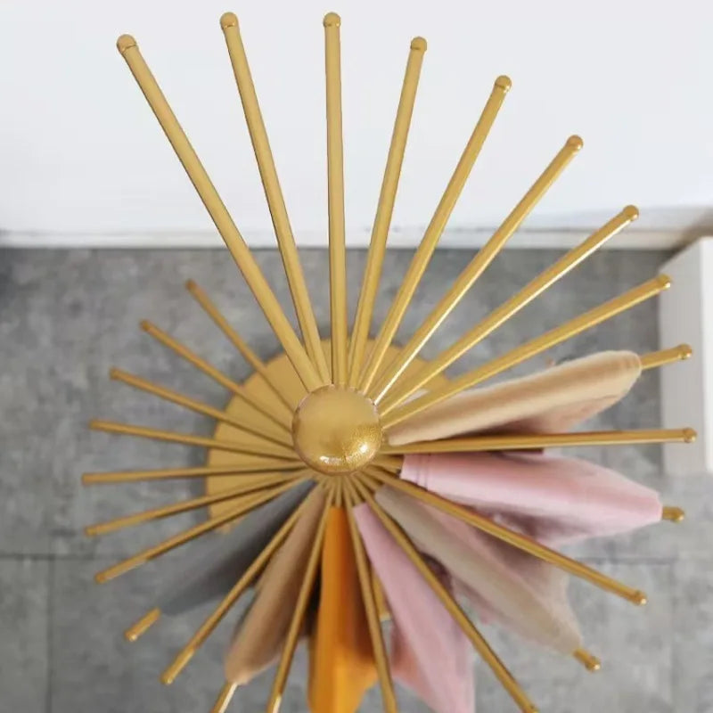 Iron Floor Scarf Rack – Modern Minimalist Standing Holder Floor Scarf Rack Axl