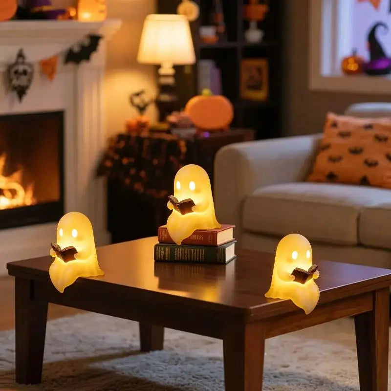 Ghost Reading Book LED Desk Lamp | Halloween Décor Light LED Desk Lamp Axl one size